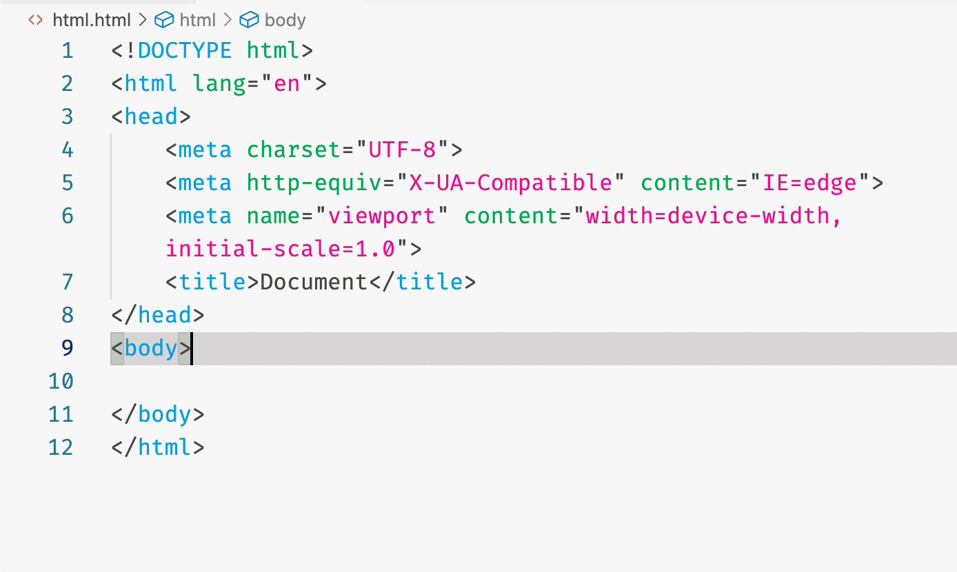 html标签及其转义字符